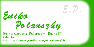 eniko polanszky business card